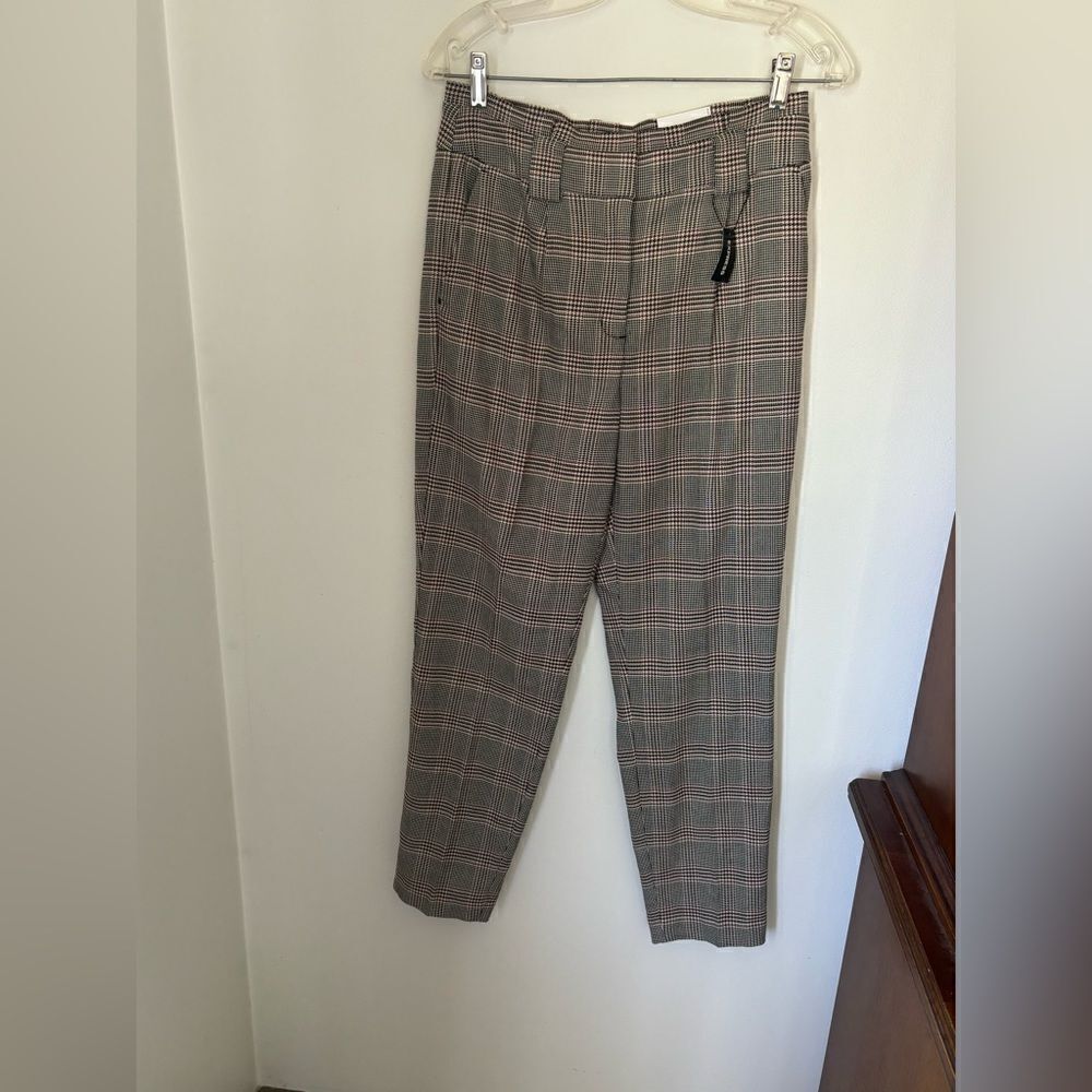 Express High Rise Plaid Ankle Pants Womens 6R 28 Inseam Career Work Trousers NWT